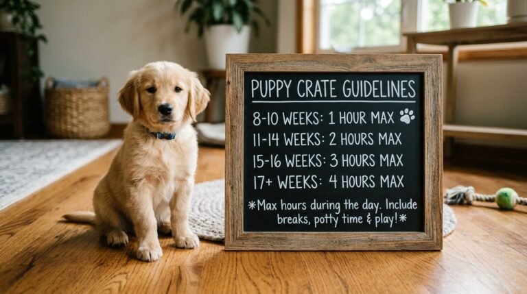 How Long Can a Puppy Stay in a Crate by Age?